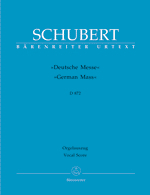 【輸入楽譜】シューベルト,Franz:ドイツ・ミサ曲ヘ長調D872(独語)/原典版/Kube編[シューベルト,Franz]